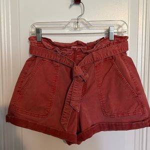 LOFT High waist Paper-bag waist shorts